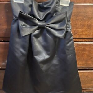 Elegant Black Dress with Bow